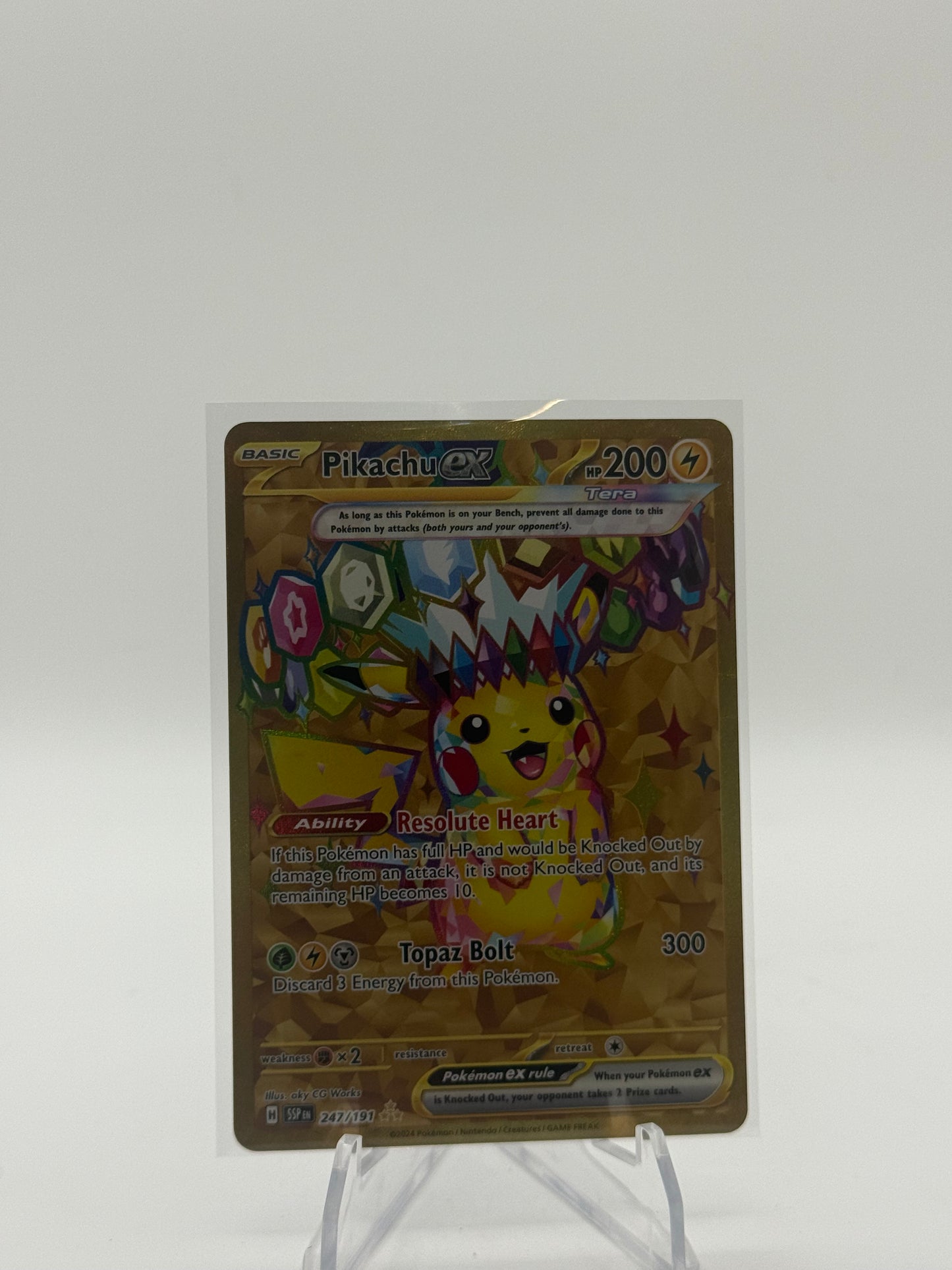 Pikachu ex - 247/191 - SV08: Surging Sparks