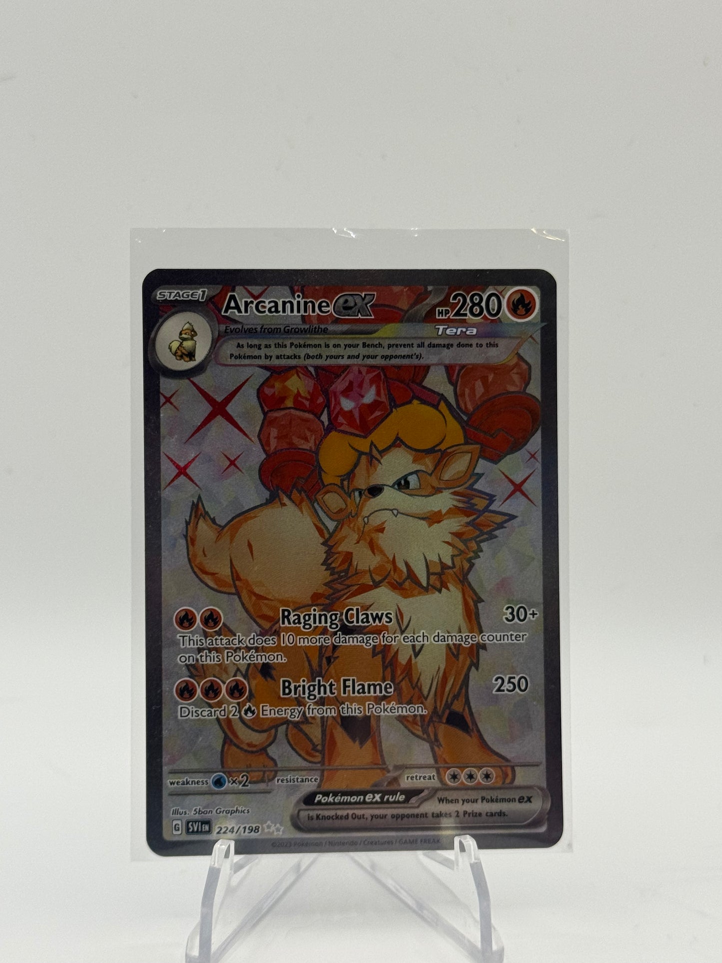 Arcanine ex - 224/198 - SV01: Scarlet & Violet Base Set