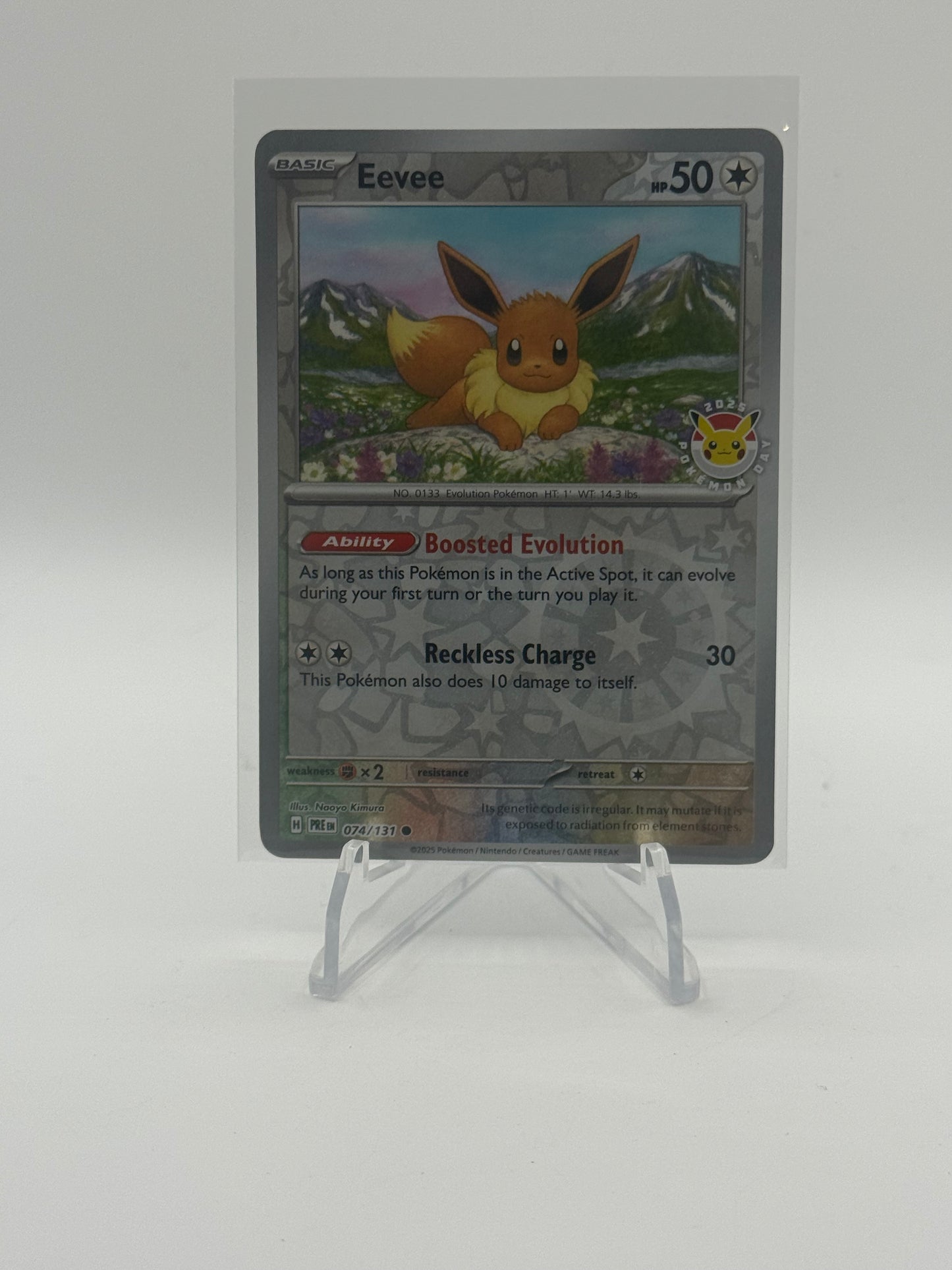 Eevee - 074/131 (Pokemon Day 2025) (Reverse Cosmos Holo) - Miscellaneous Cards & Products