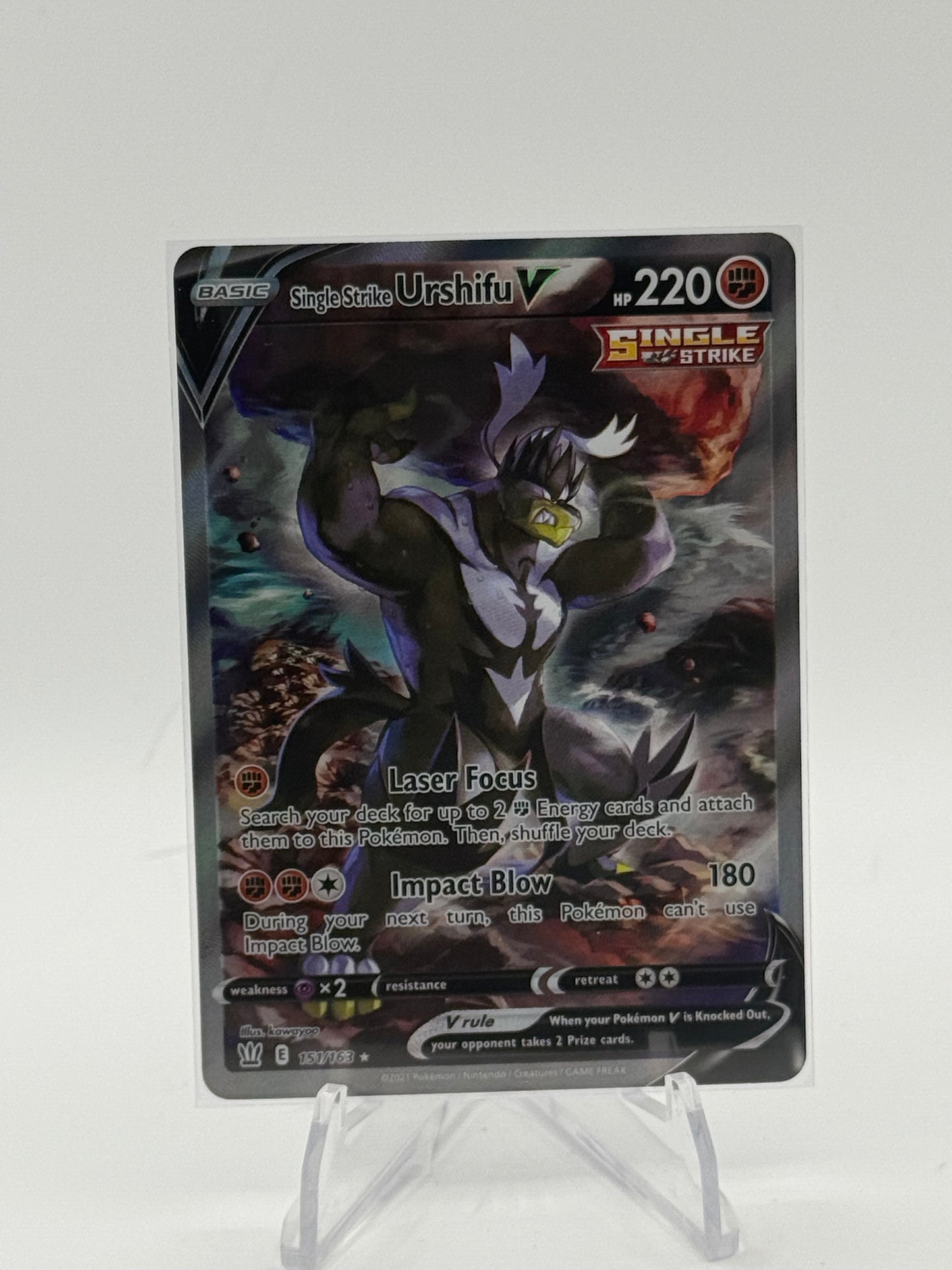 Single Strike Urshifu V (Alternate Full Art) - SWSH05: Battle Styles 151/163