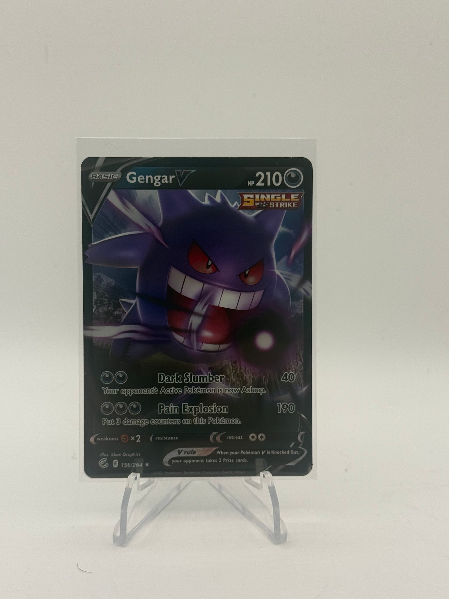 Gengar V - SWSH08: Fusion Strike 156/264