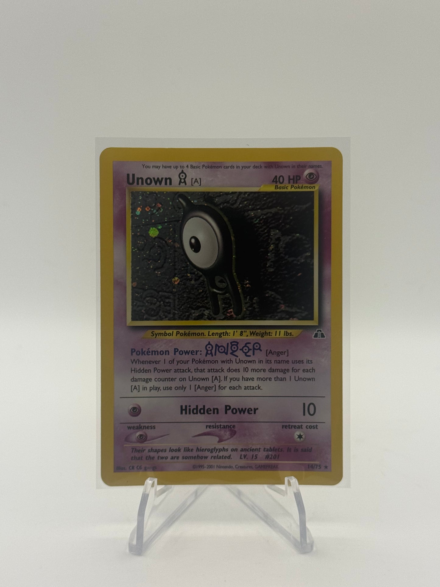 Unown [A] (14) - Neo Discovery Holo MP