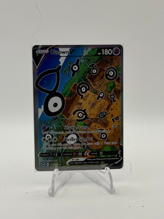 Unown V (Alternate Full Art) - SWSH12: Silver Tempest 177/195