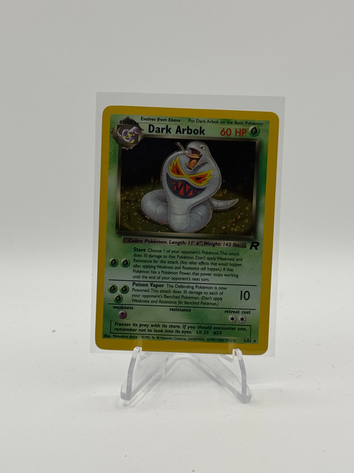Dark Arbok 02/82 Pokemon Card LP
