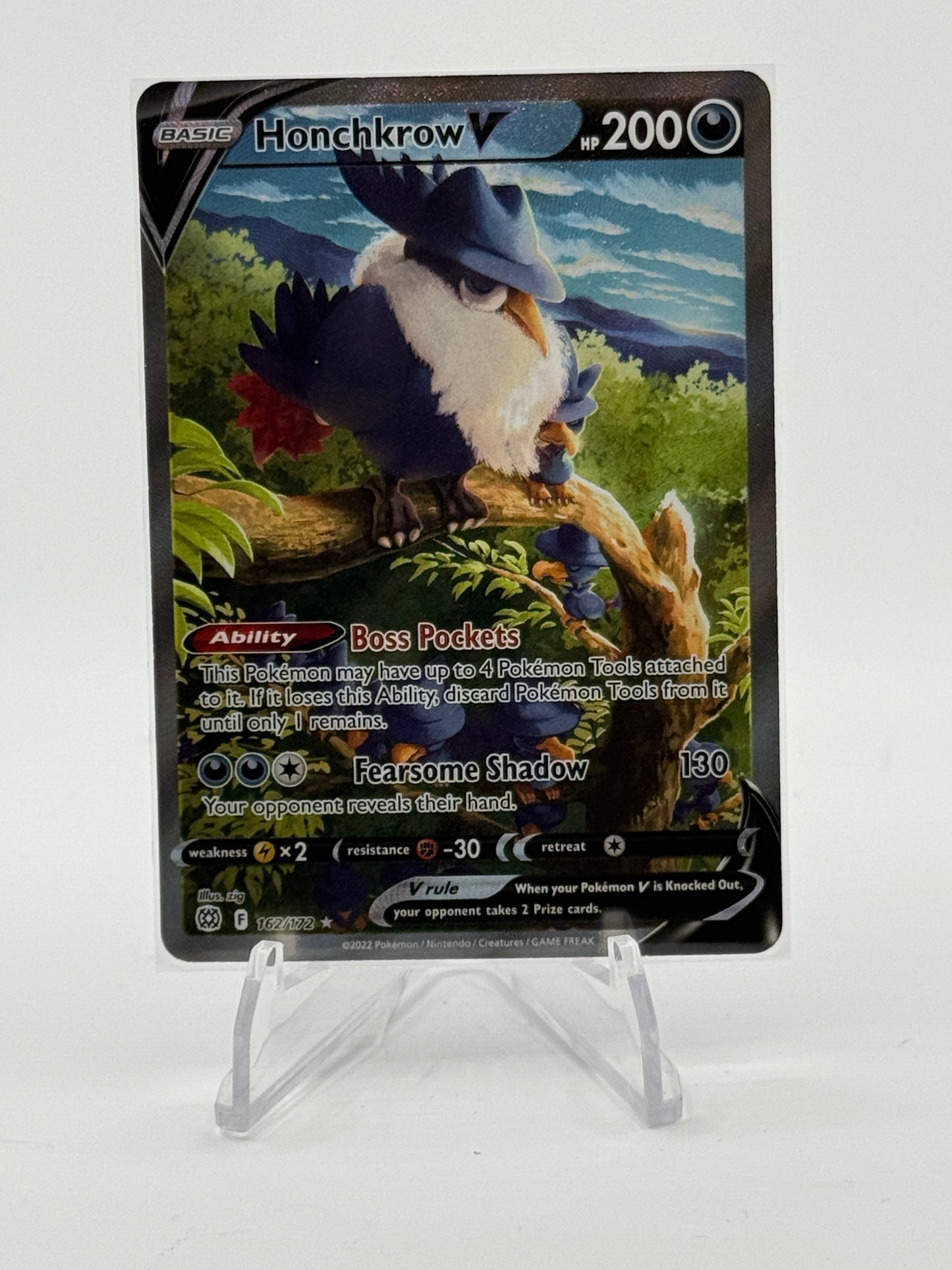 Honchkrow V (Alternate Full Art) - SWSH09: Brilliant Stars 162/172