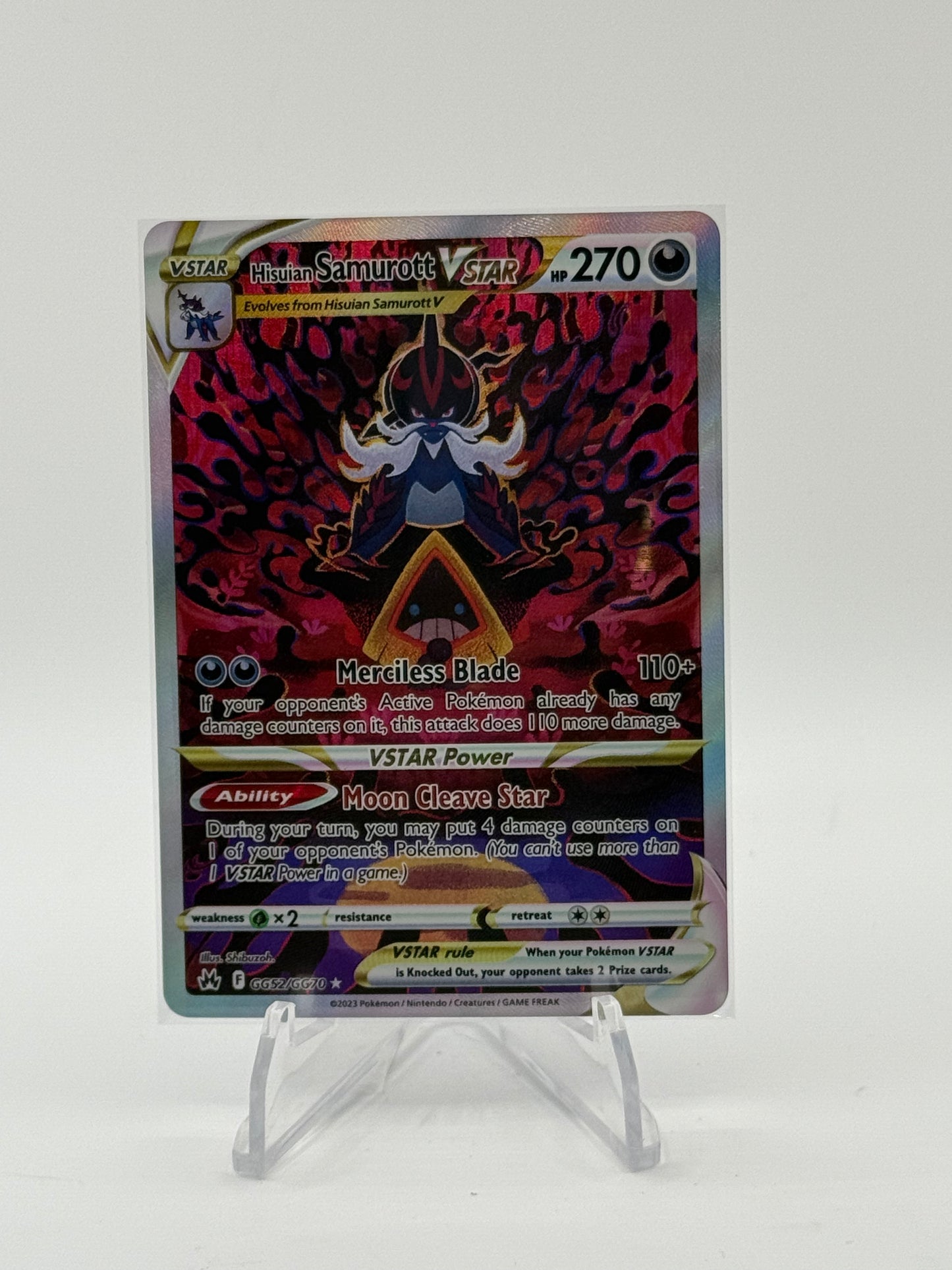 Hisuian Samurott VSTAR - Crown Zenith: Galarian Gallery GG52/GG70