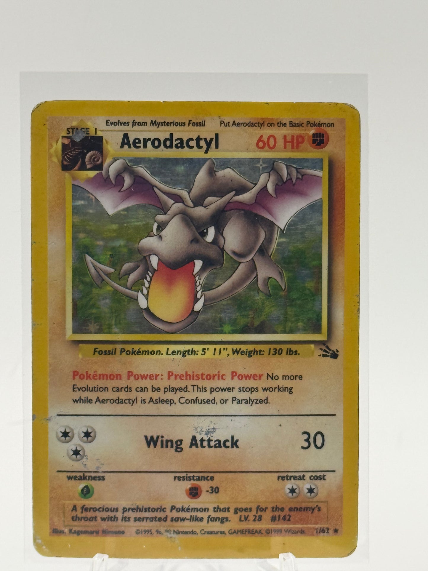 AERODACTYL 1/62 HOLO RARE LP