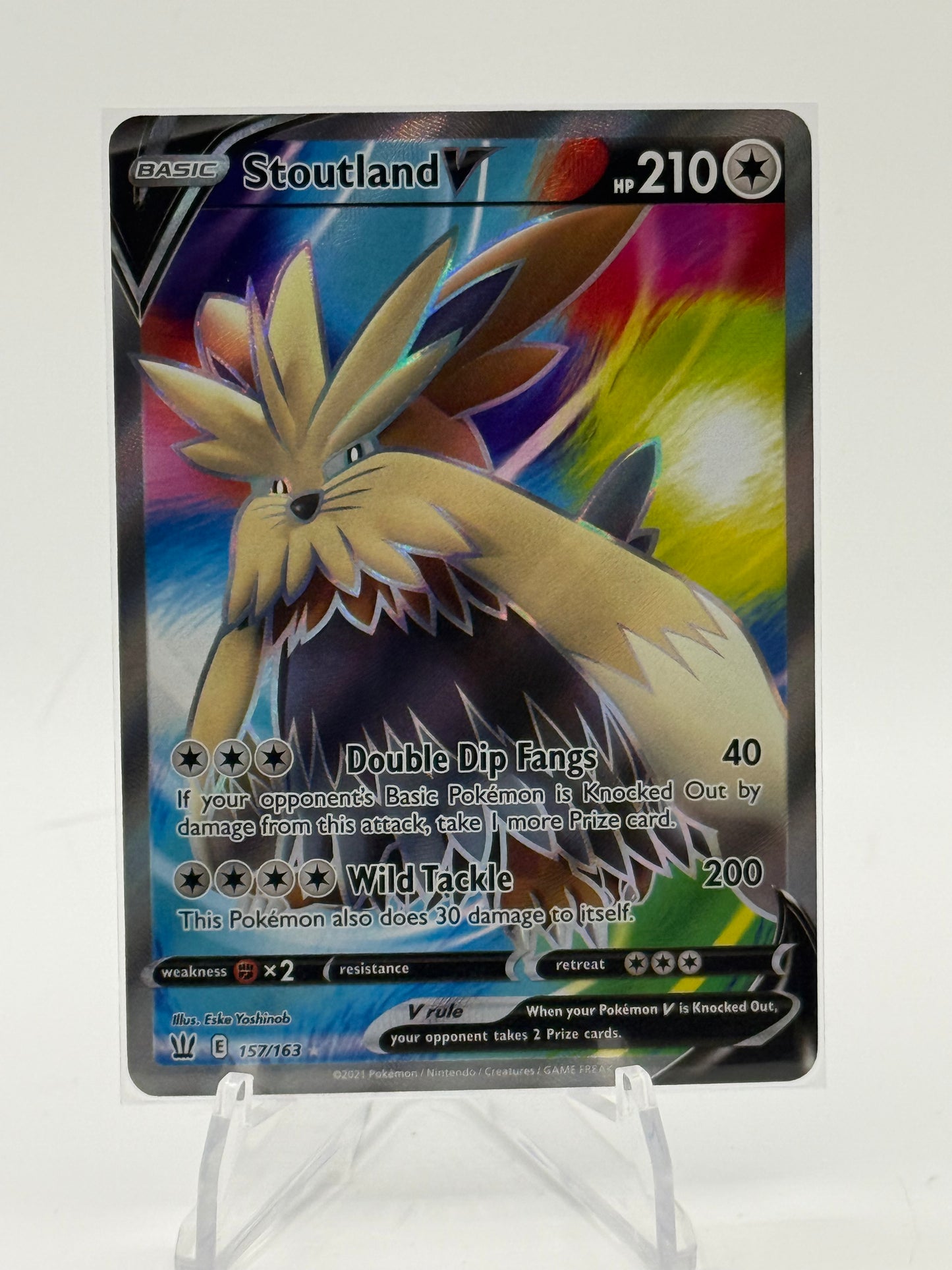 Stoutland V (Full Art) - SWSH05: Battle Styles 157/163