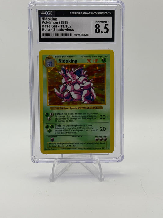 Nidoking - Base Set (Shadowless) CGC 8.5