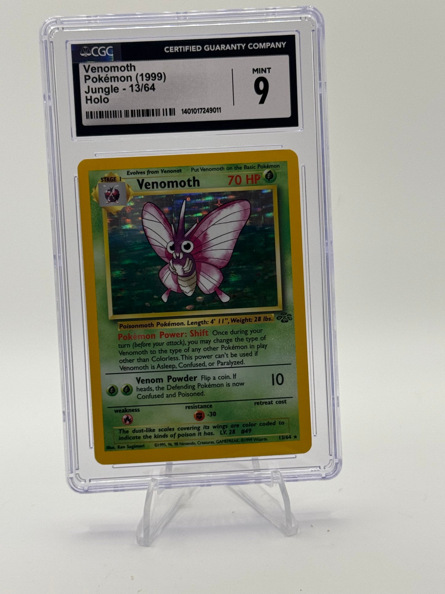 Venomoth (13) - Jungle  13/64  CGC 9