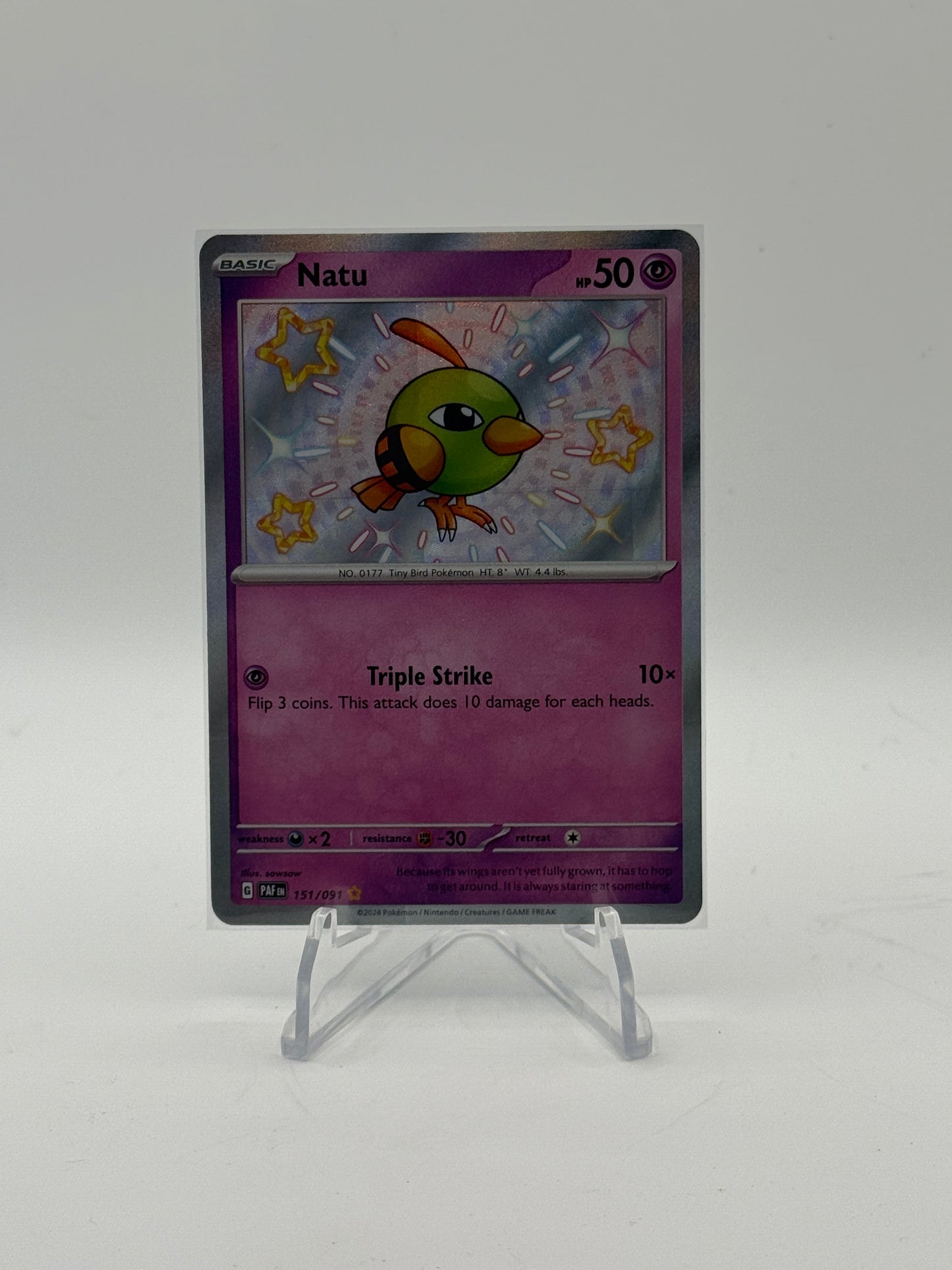 Natu - 151/091 - SV: Paldean Fates