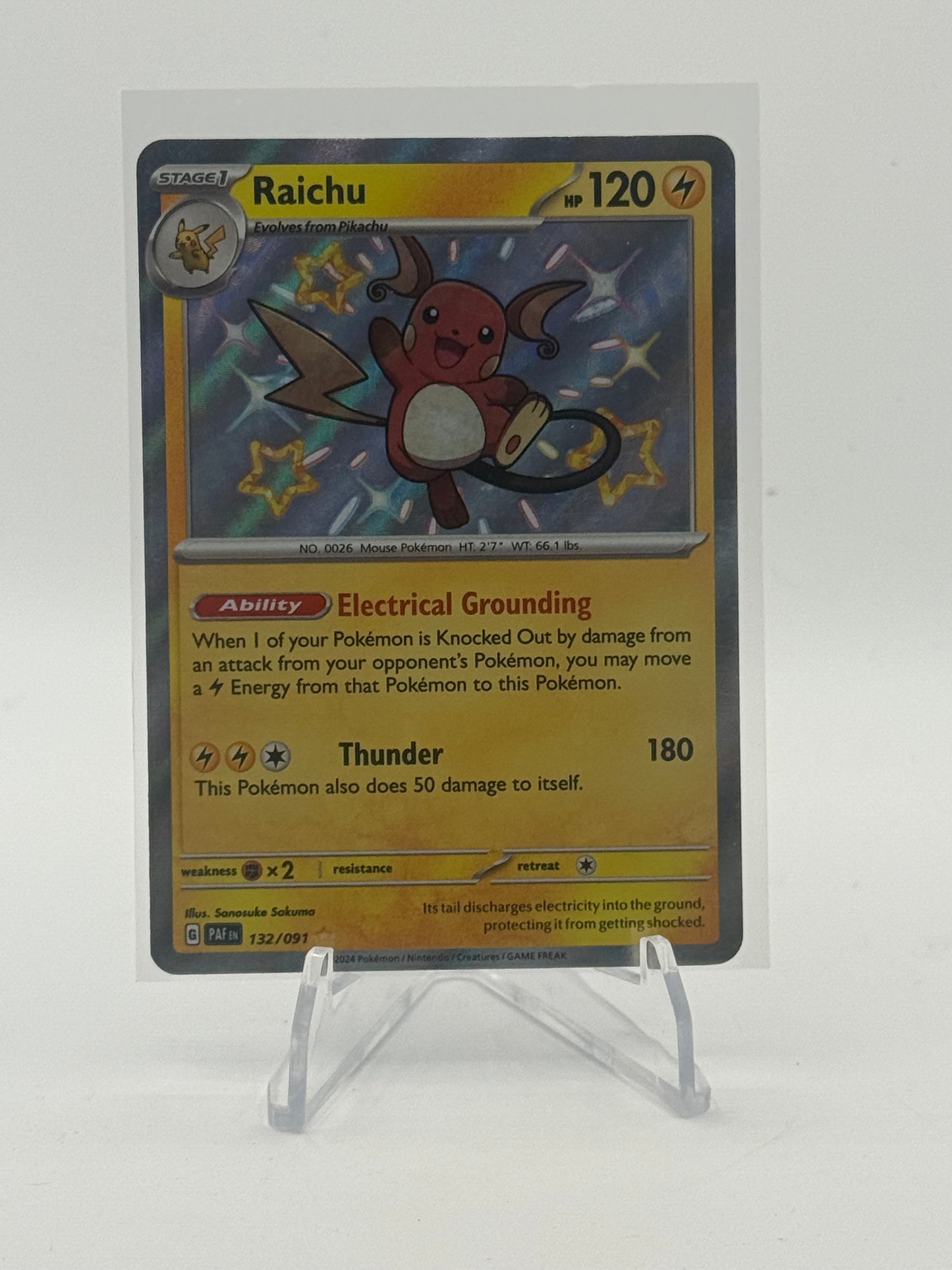 Raichu - 132/091 - SV: Paldean Fates