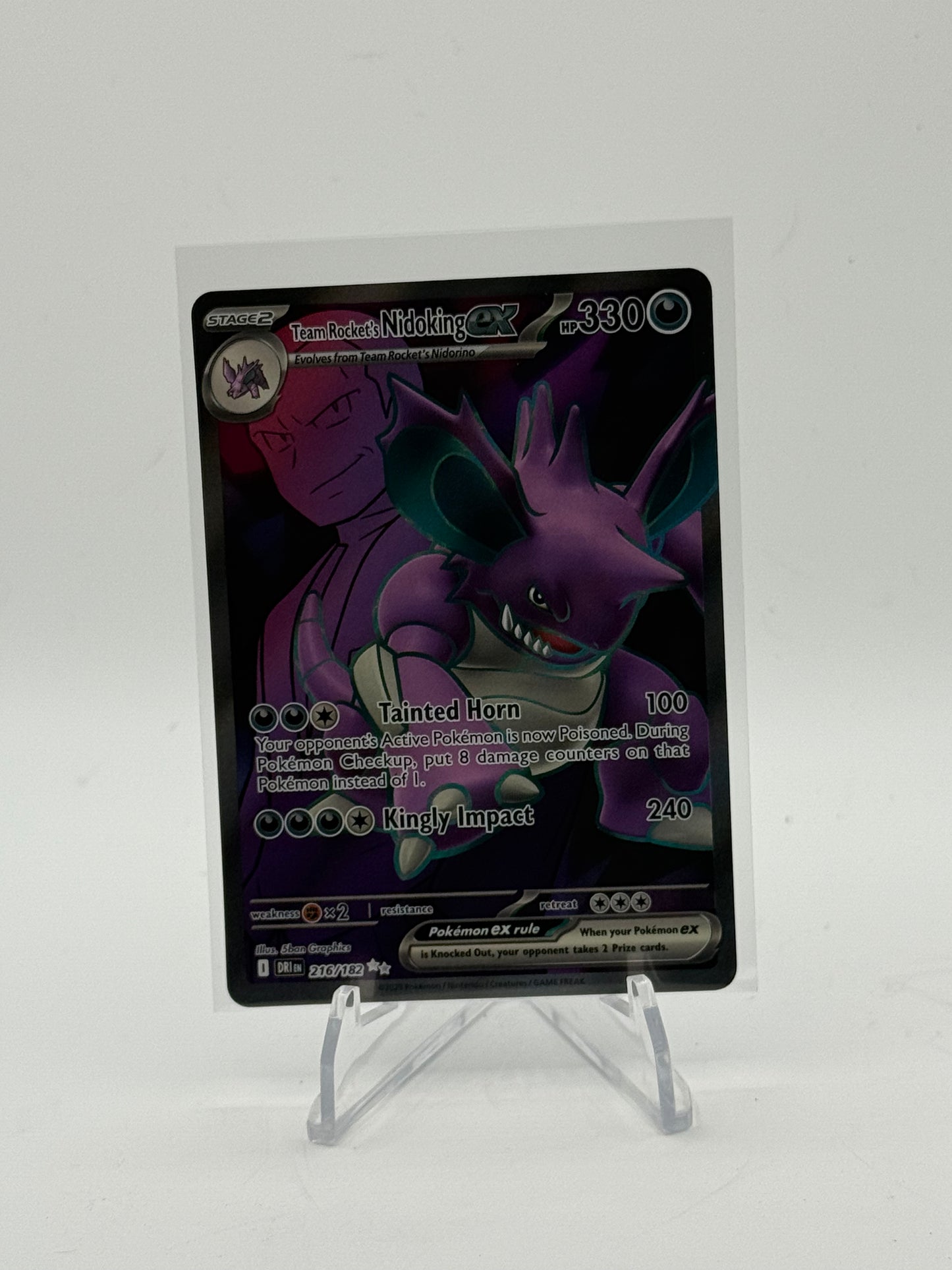 Team Rocket's Nidoking ex - 216/182 - SV10: Destined Rivals