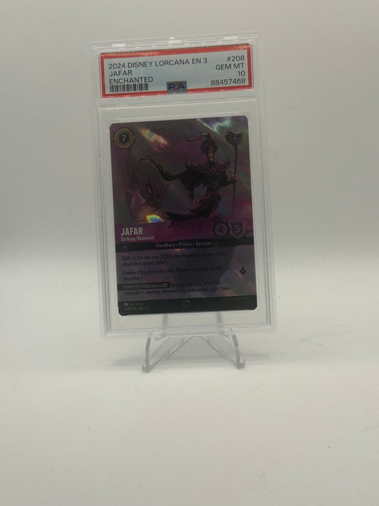 Jafar - Striking Illusionist #208 Lorcana Into the Inklands Psa 10