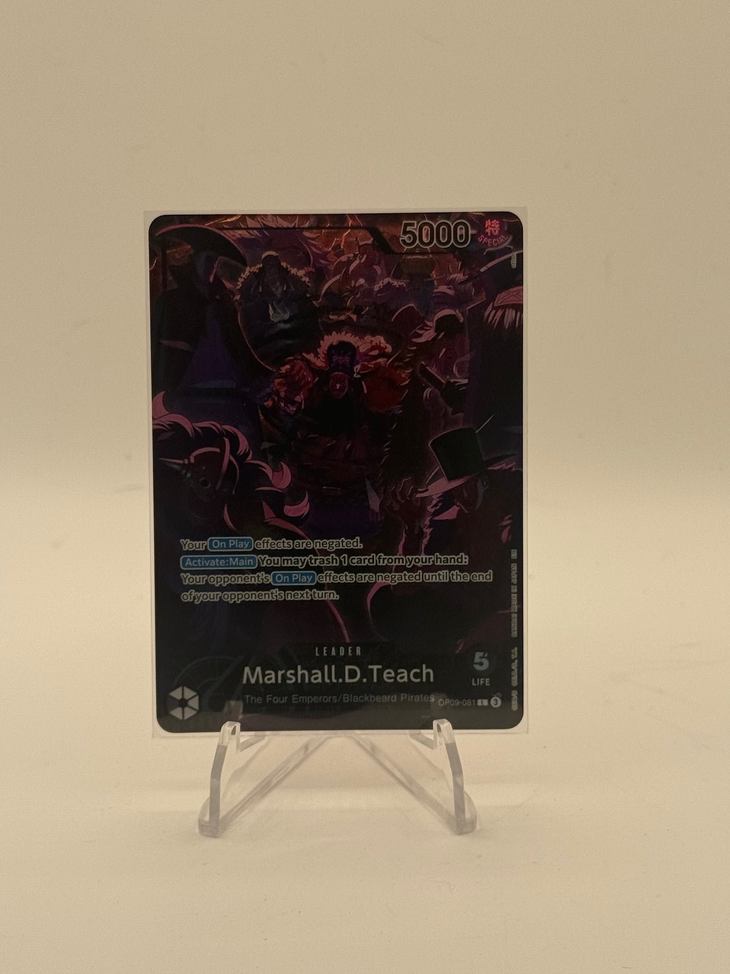 Marshall.D.Teach (English Version 2nd Anniversary Set) - One Piece Promotion Cards