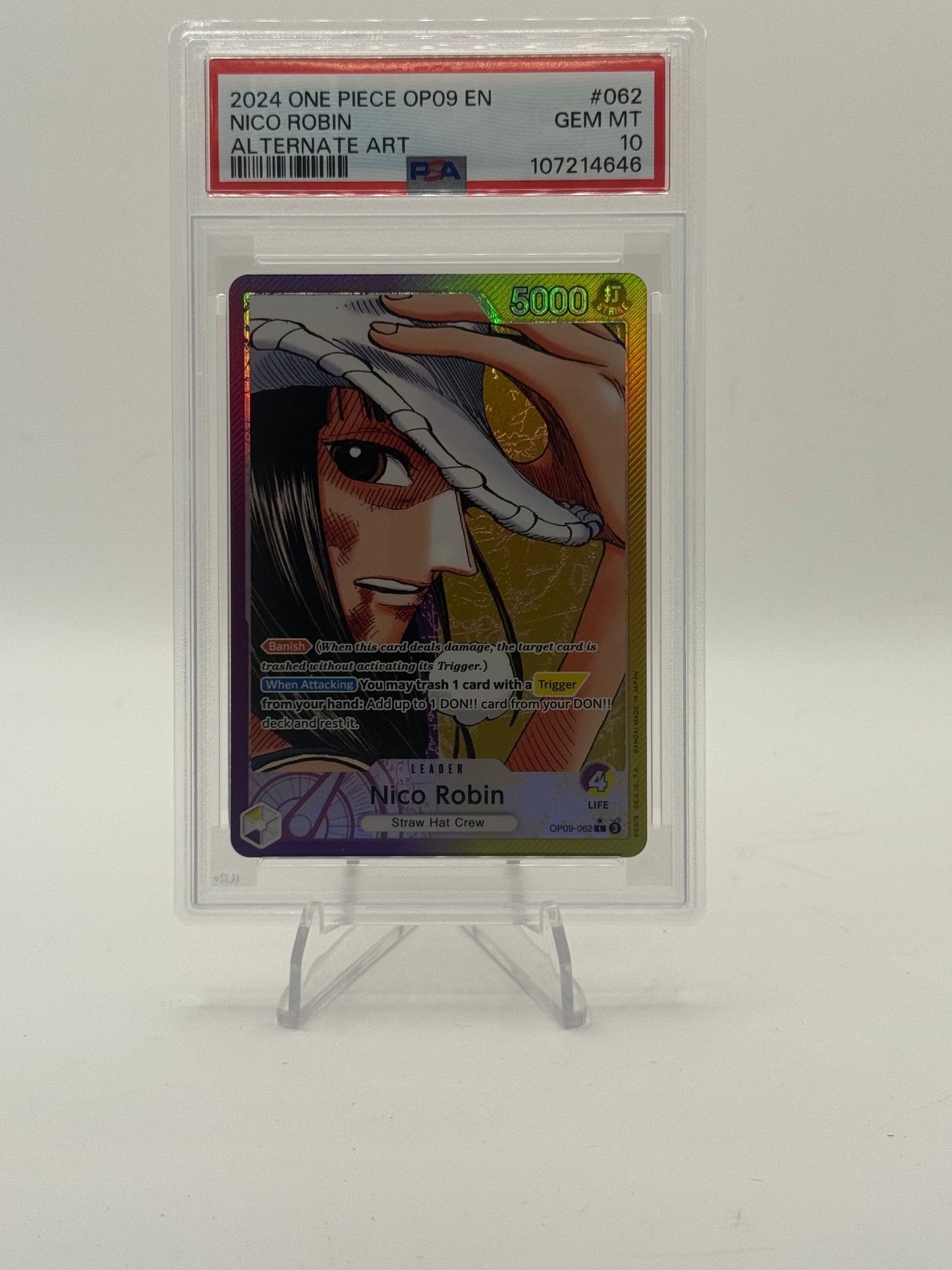 Nico Robin (062) (Parallel) - Emperors in the New World Psa 10