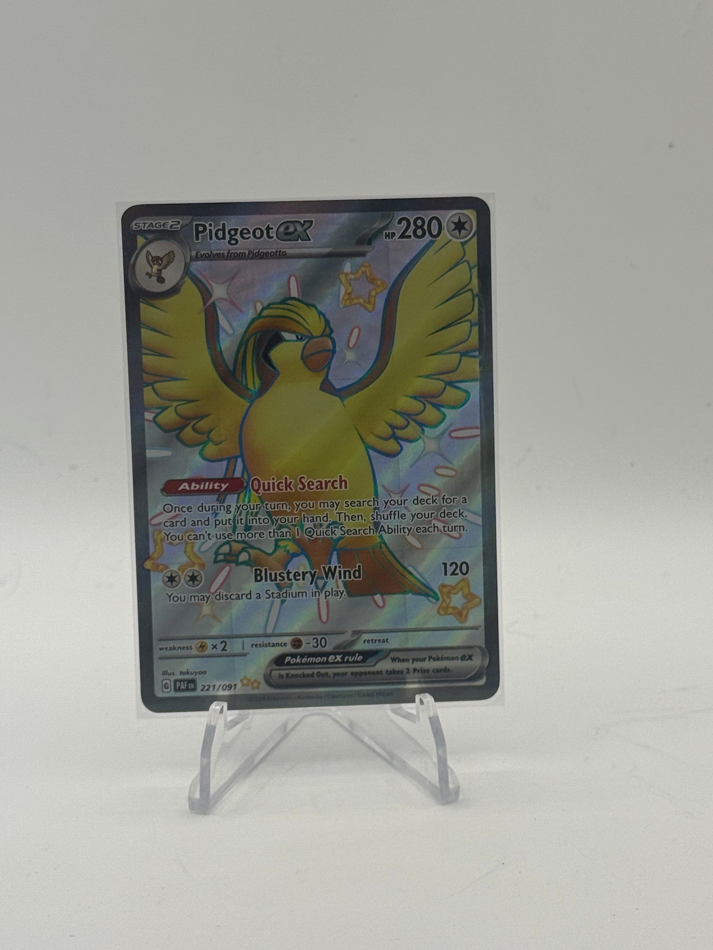 Pidgeot ex - SV: Paldean Fates 221/091