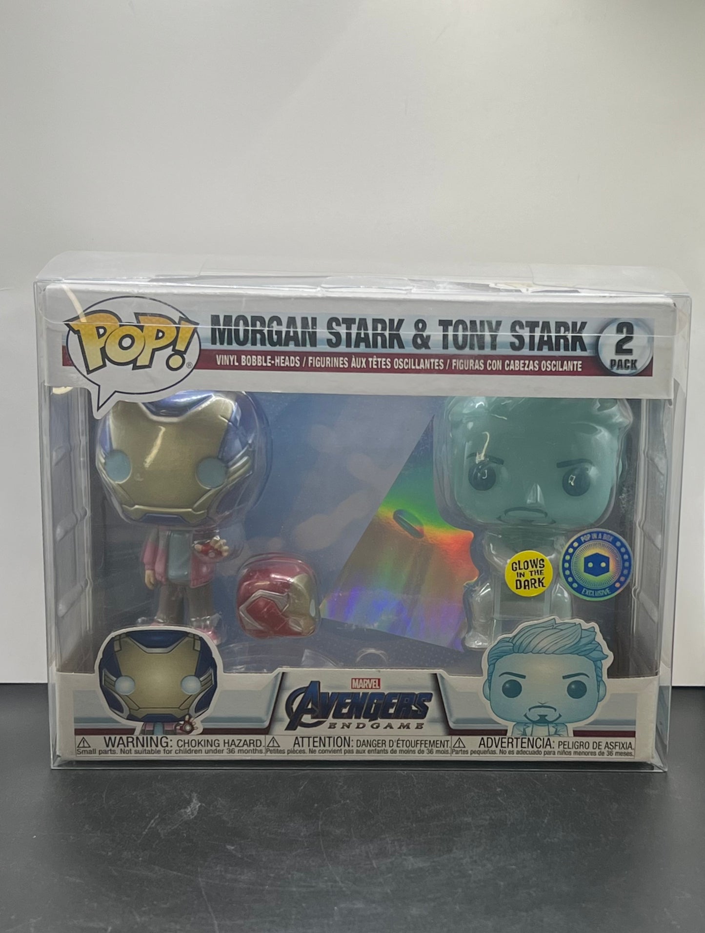 Morgan Stark & Tony Stark Funko Pops